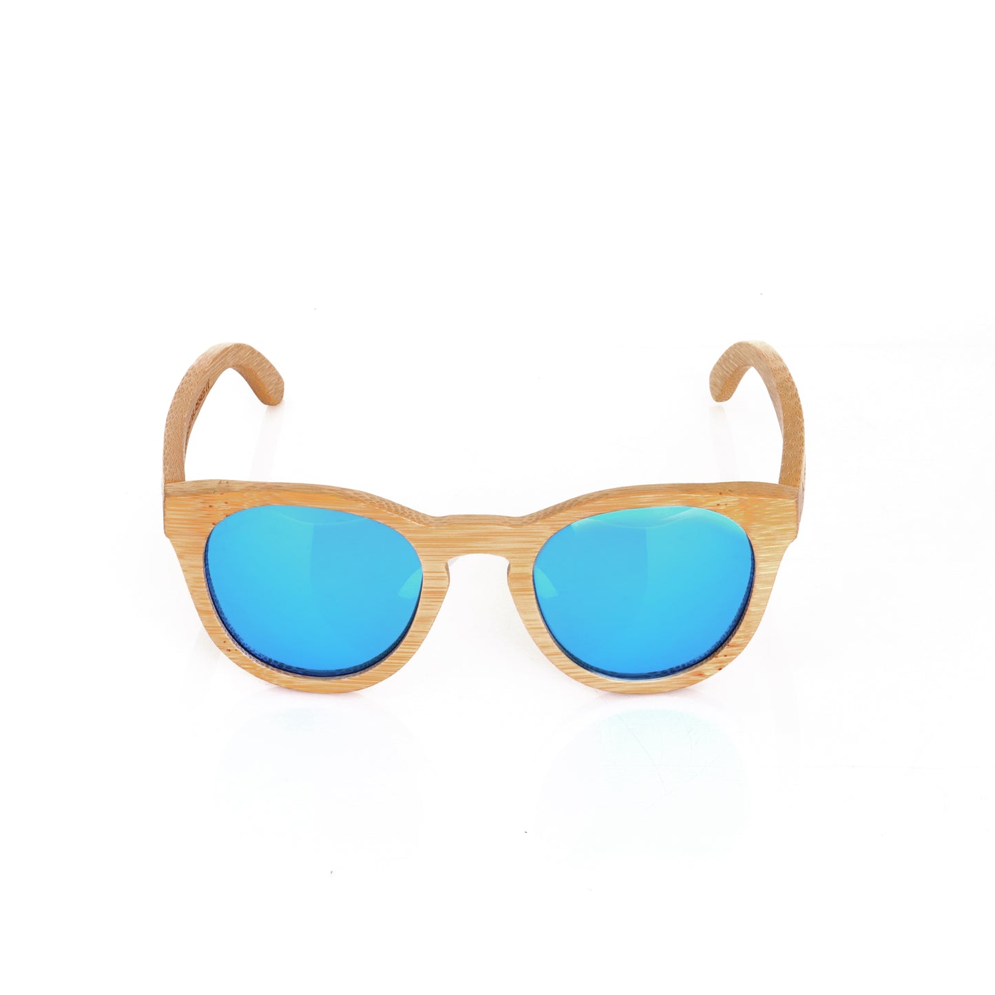 Occhiali da sole in legno unisex-Livegens Blue Tropic