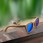 Occhiali da sole bambù - Blue Tropic