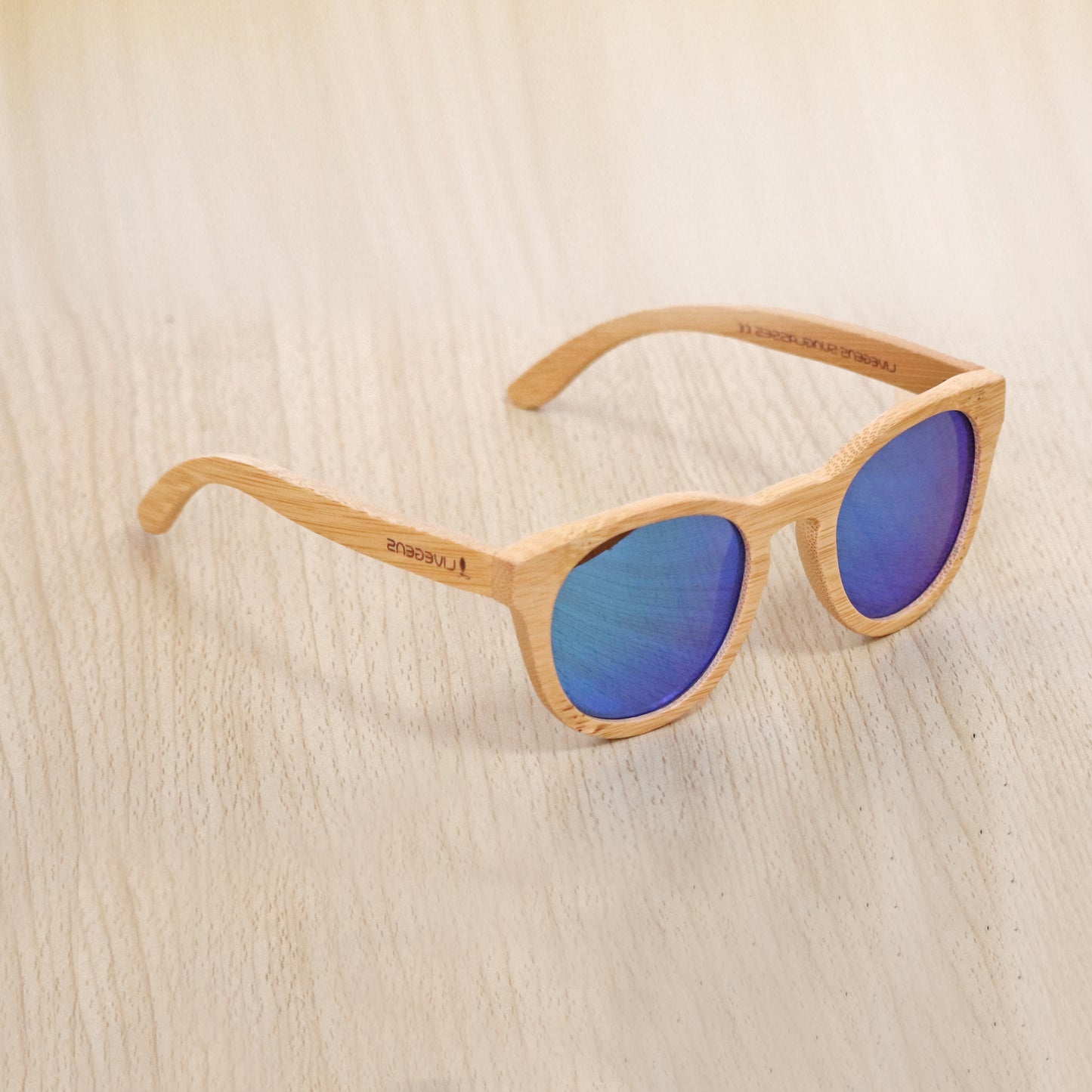 Occhiali da sole bambù - Blue Tropic