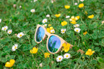 Occhiali da sole bambù - Blue Tropic