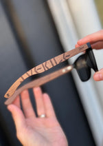 Occhiali da sole in legno Engraved -- Viking Runes Sweden