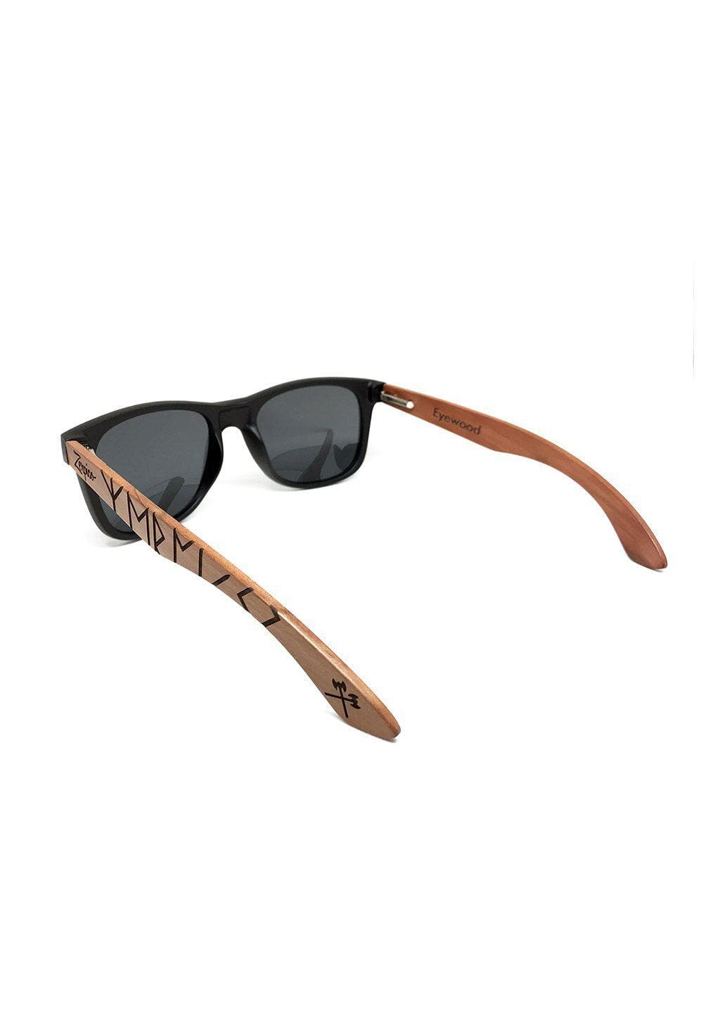 Occhiali da sole in legno Engraved -- Viking Runes Original