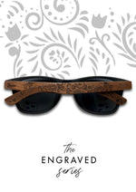 Occhiali da sole in legno Engraved -- Oasis