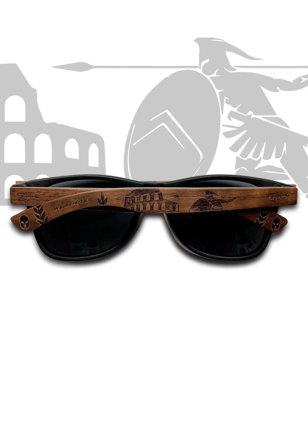 Occhiali da sole in legno Engraved -- Gladiator